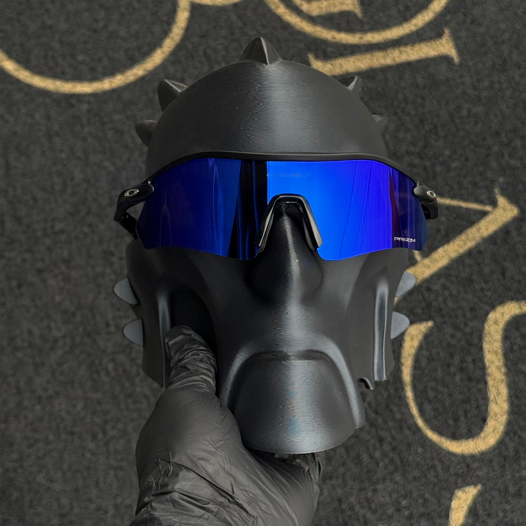 Radar Plate Carbon Azul