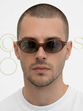 Eye Jacket Marrom Transparente